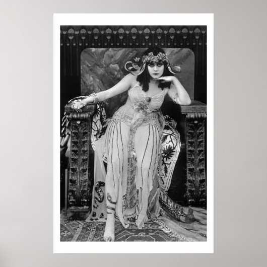 Theda Bara Cleopatra B&W Movie Poster (Vorne)