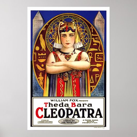 Theda Bara Cleopatra Movie Poster (Vorne)