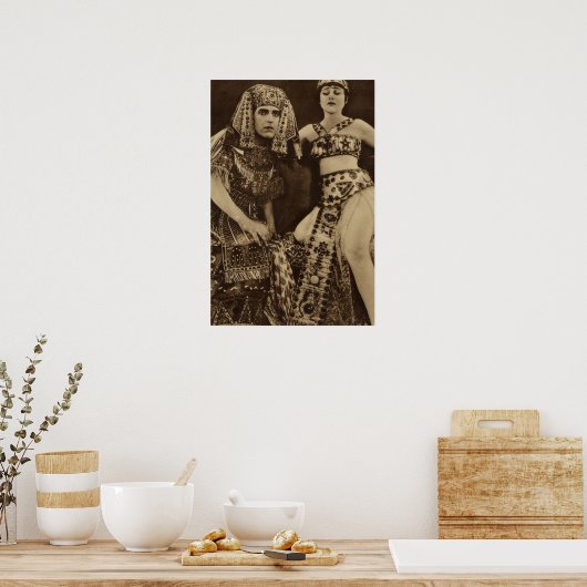 Theda Bara in Cleopatra Silent Movie Poster (Küche)