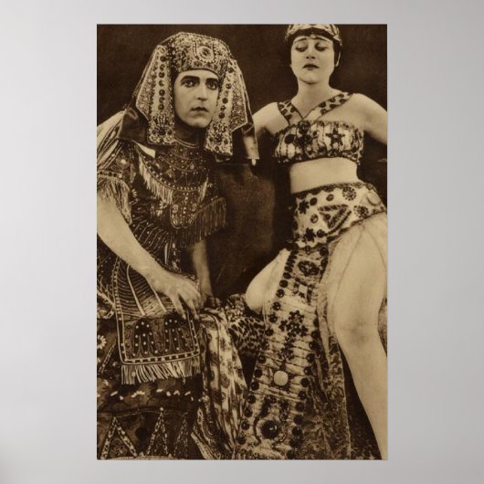 Theda Bara in Cleopatra Silent Movie Poster (Vorne)