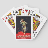 Theda Bara in Salome Spielkarten (Rückseite)