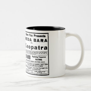 Theda Bara Kleopatra 1918 Zweifarbige Tasse