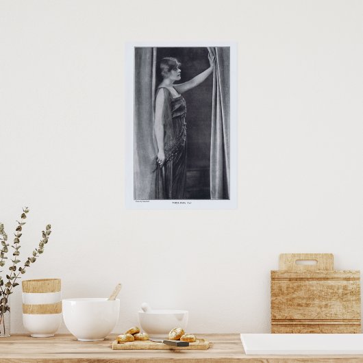 Theda Bara Rotrogravure 1916 Print Poster (Küche)