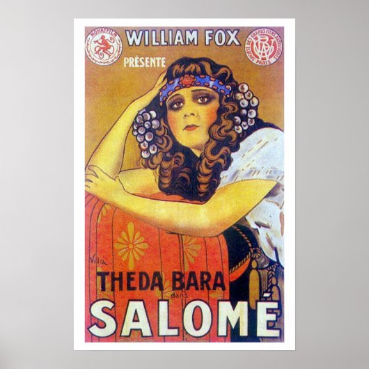 Theda Bara Salome Movie Poster (Vorne)