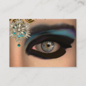 THEDA / DIAMOND STARS UND BLAUE GEMSTONES VISITENKARTE (Rückseite)