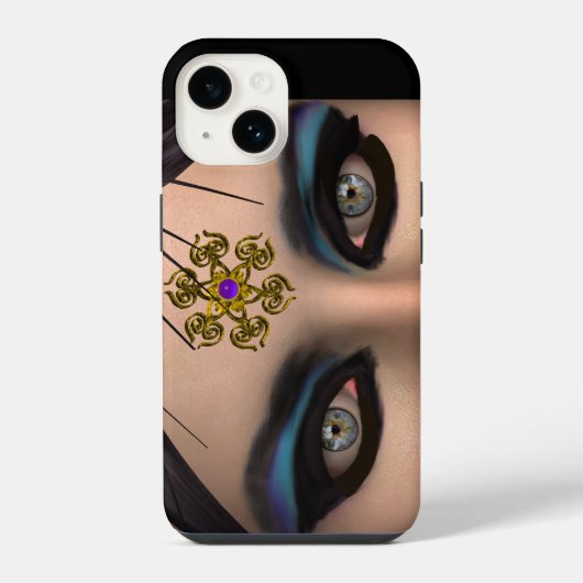 THEDA Grüne Augen iPhone Hülle (Rückseite)