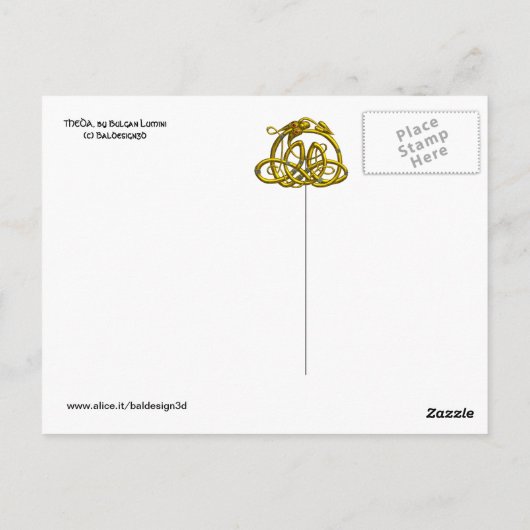 THEDA / HYPER DRAGON RED RUBY POSTKARTE (Rückseite)