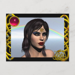 THEDA / HYPER DRAGON RED RUBY POSTKARTE