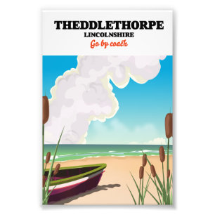 Theddlethorpe Lincolnshire Reiseplakat. Fotodruck