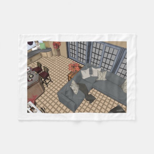 theDesignCenter décor art Fleece Blanket (Vorderseite (Horizontal))