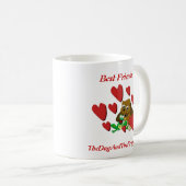TheDogAndTheFrog.com-Geschenk-Hundefrosch-beste Kaffeetasse (VorderseiteRechts)