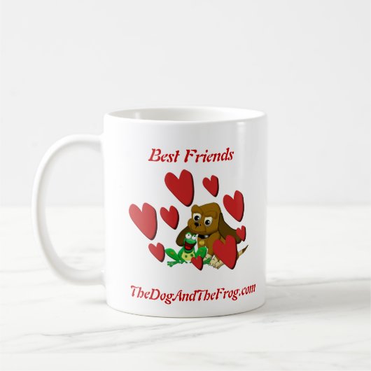 TheDogAndTheFrog.com-Geschenk-Hundefrosch-beste Kaffeetasse (Links)