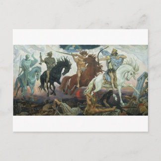 TheFour Horsemen of Apocalypse by Viktor Vasnetsov Postkarte