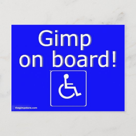 thegimpstore.com postkarte (Vorderseite)