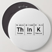 TheInK Periodic Table Element Word Chemistry Symbo Button (Vorne & Hinten)