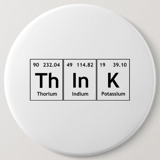 TheInK Periodic Table Element Word Chemistry Symbo Button (Vorderseite)