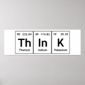 TheInK Periodic Table Element Word Chemistry Symbo Poster (Vorne)