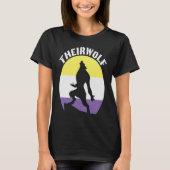 Theirwolf Androgynous Non-Binary Gender Identity G T-Shirt (Vorderseite)
