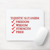 Theistic Satanism/Luciferianism Hingabe Mousepad (Mit Mouse)