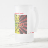 Thejamkingshow Reggae-Sprichwort-Tasse Mattglas Bierglas (VorderseiteRechts)