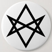 Thelemite Unicursal Hexagram Button (Vorderseite)