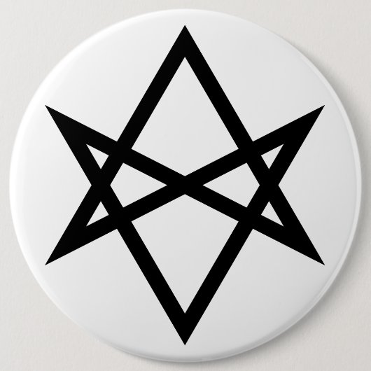 Thelemite Unicursal Hexagram Button (Vorderseite)
