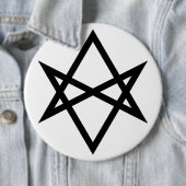 Thelemite Unicursal Hexagram Button (Beispiel)
