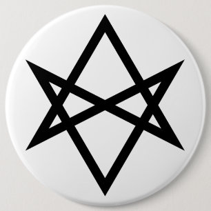 Thelemite Unicursal Hexagram Button