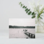 Thelma am Dock Postkarte (Stehend Vorderseite)