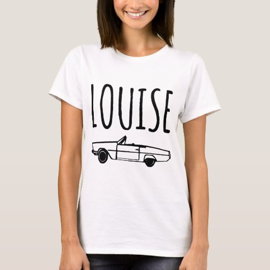 Thelma und Louise-AUTO-Bild Set von grauem T-Shirt (Vorderseite)