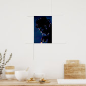 Thelonious Monk Illustriert Jazz Vintag Poster (Küche)