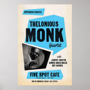 Thelonious Monk - Johnny Griffin Jazzplakat Poster