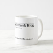 TheLunchBreakBlog.com Kaffeetasse (VorderseiteRechts)