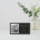 Thema 2 für Vintage Schriftsteller Visitenkarte (Stehend Vorderseite)