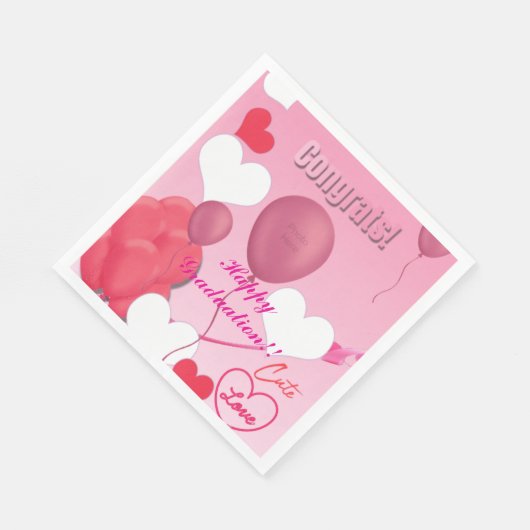 Thema Abschluss Serviette (Ecke)