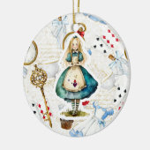 Thema Alice im Wunderland Keramik Ornament (Links)