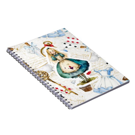 Thema Alice im Wunderland Notizblock (Rechte Seite)
