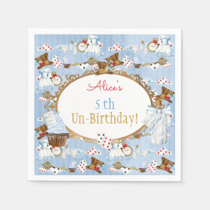 Thema Alice im Wunderland Serviette