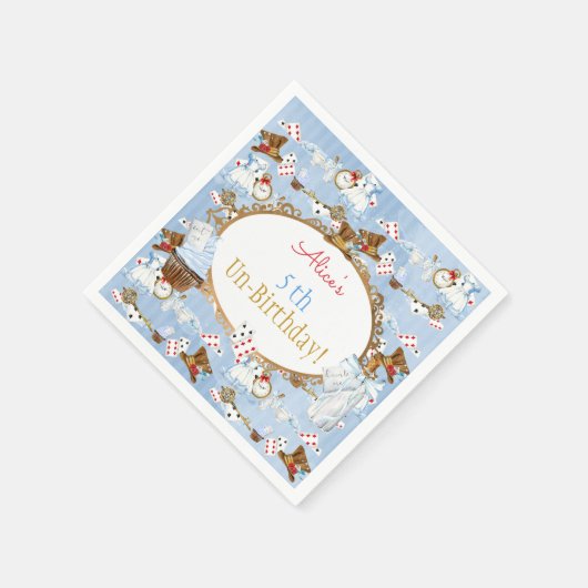 Thema Alice im Wunderland Serviette (Ecke)