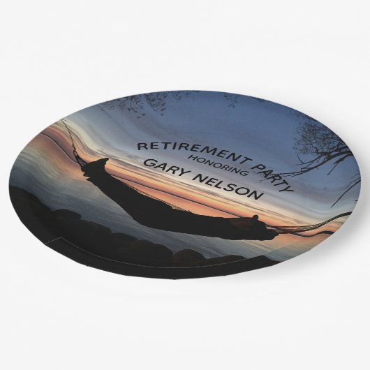 Thema "Altersversorgung" - Party Pappteller (Schrägansicht)