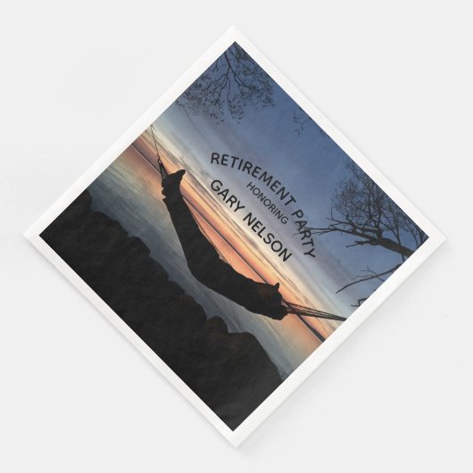 Thema "Altersversorgung" - Party Serviette (Ecke)