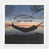 Thema "Altersversorgung" - Party Serviette (Vorderseite)