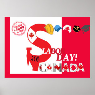 Thema am Arbeitstag Kanada Poster