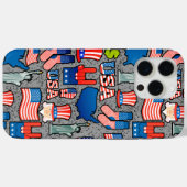 Thema Amerika Case-Mate iPhone Hülle (Rückseite (Horizontal))