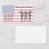 Thema Amerikanischer Militärveteranen Visitenkarte (Vorne/Hinten)