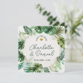 Thema Aquarelldruck | Hochzeit | SAVE THE DATE Einladung (Stehend Vorderseite)