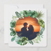 Thema Aquarelldruck | Hochzeit | SAVE THE DATE Einladung (Rückseite)