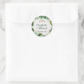 Thema Aquarelldruck | SAVE THE DATE | Hochzeit Runder Aufkleber (Tasche)