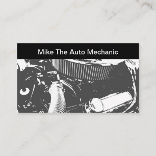 Thema Automechaniker Visitenkarte