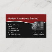 Thema Automotive mit gestapelten TIres Visitenkarte (Vorderseite)